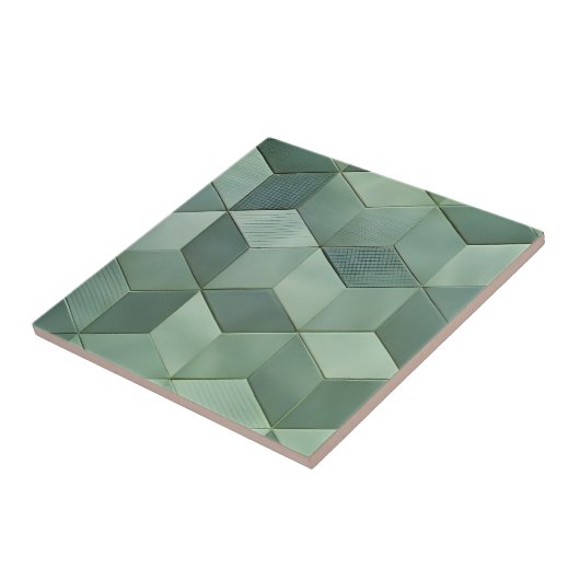 groene graslangen tegeltje (Zijkant)