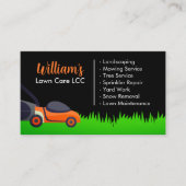 Groene Grass Gazonverzorging & Landscaping Maaier Visitekaartje (Voorkant)