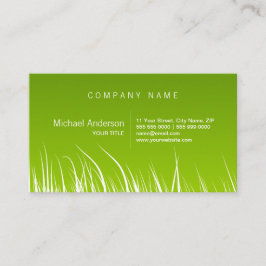Groene Grass Organic Ecology Visitekaartje