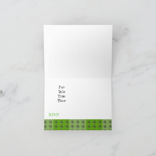 Groene Grass Summer Invitation (Binnen)