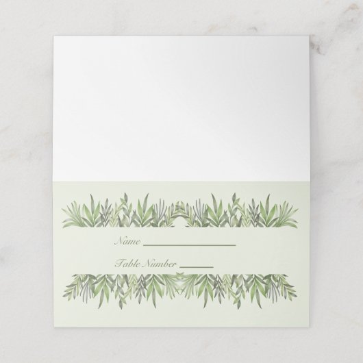 Groene grassen Naam Plaats kaart Plaatskaartje (Buitenkant ongevouwen)