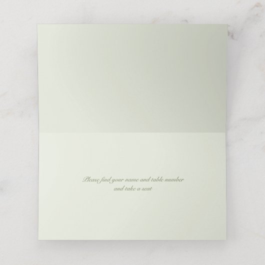 Groene grassen Naam Plaats kaart Plaatskaartje (Binnenkant ongevouwen)