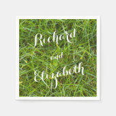 groene grasservetten servet (Voorkant)