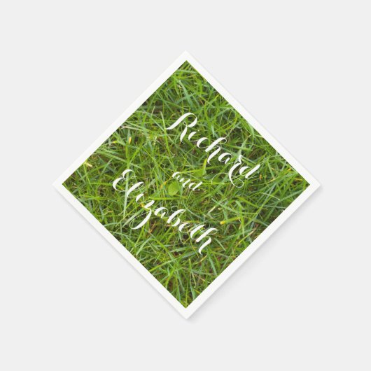 groene grasservetten servet (Hoek)