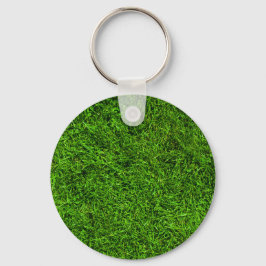 Groene grassleutel sleutelhanger