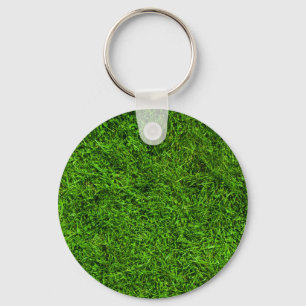 Groene grassleutel sleutelhanger