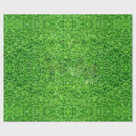Groene grastextuur cadeaupapier (Vlak)