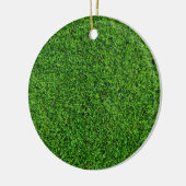Groene grastextuur keramisch ornament (Links)