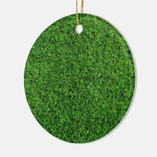 Groene grastextuur keramisch ornament (Links)