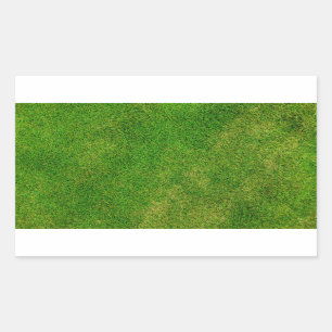 Groene grastextuur rechthoekige sticker