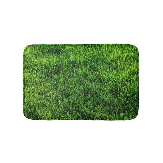 Groene grastextuur van een voetbalveld badmat (Voorkant)