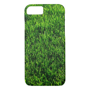 Groene grastextuur van een voetbalveld 	iPhone 8/7 hoesje