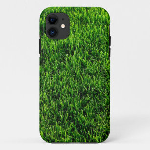 Groene grastextuur van een voetbalveld Case-Mate iPhone case