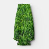 Groene grastextuur van een voetbalveld flesjeskoeler (Voorkant)
