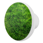Groene grastextuur van een voetbalveld keramische knop (Rechts)