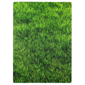 Groene grastextuur van een voetbalveld klembord (Achterkant)