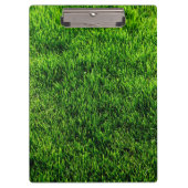 Groene grastextuur van een voetbalveld klembord (Voorkant)