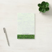 Groene grastextuur van een voetbalveld post-it® notes (Kantoor)