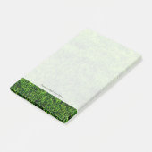 Groene grastextuur van een voetbalveld post-it® notes (Schuin)