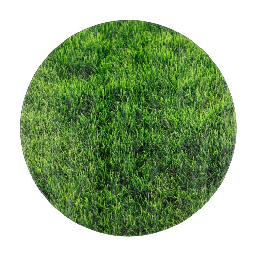 Groene grastextuur van een voetbalveld snijplank (Voorkant)