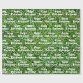 Groene grasvervroeging cadeaupapier (Vlak)