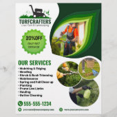 Groene grasverzorging & Landscaping Maaien Gras Sn Flyer (Voorkant)