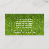 Groene grasvette tekst voor graszorg en landschaps visitekaartje (Achterkant)