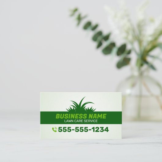 Groene Graszorg & Landscaping Service Grasveld Visitekaartje (Staand voorkant)
