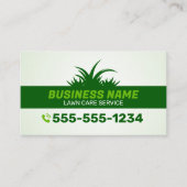 Groene Graszorg & Landscaping Service Grasveld Visitekaartje (Voorkant)
