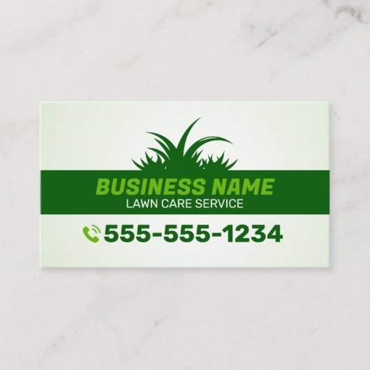 Groene Graszorg & Landscaping Service Grasveld Visitekaartje (Voorkant)