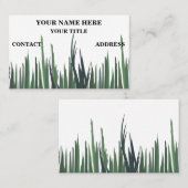 Groene graszorg visitekaartje (Voorkant / Achterkant)