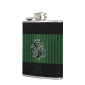 Groene grauwe trendy Ierse maffia Heupfles (Links)