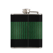 Groene grauwe trendy Ierse maffia Heupfles (Achterkant)