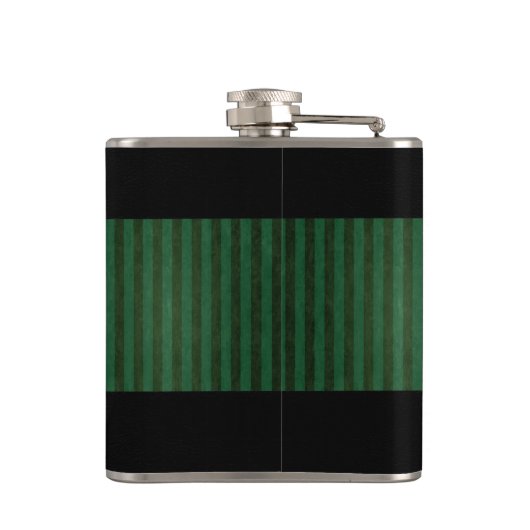 Groene grauwe trendy Ierse maffia Heupfles (Achterkant)