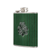 Groene grauwe trendy Ierse maffia Heupfles (Links)