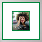 Groene grens afstuderen Autograaf Poster (Voorkant)