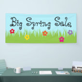 Groene Grens voor gras + uw ideeën Spandoek (Beurs)