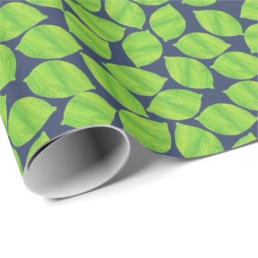 Groene grenswaarden voor robuustheid, blauwe achte cadeaupapier (Rol Hoek)