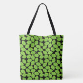 Groene grenswaarden voor robuustheid, zwarte achte tote bag (Achterkant)