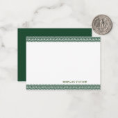 Groene Grenzen Aangepaste Notitiekaarten Notitiekaartje (Voorkant / Achterkant in situ)