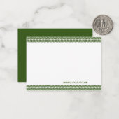 Groene Grenzen Aangepaste Notitiekaarten Notitiekaartje (Voorkant / Achterkant in situ)