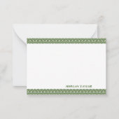 Groene Grenzen Aangepaste Notitiekaarten Notitiekaartje (Voorkant)