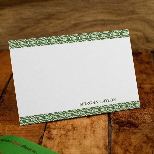 Groene Grenzen Aangepaste Notitiekaarten Notitiekaartje