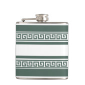 Groene Griekse sleutelfles Heupfles (Voorkant)