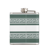 Groene Griekse sleutelfles Heupfles (Achterkant)