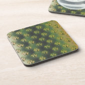  groene, grijze en oranje shamrock St Patrick Bier Onderzetter (Linkerzijde)