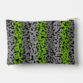Groene, grijze en zwarte digitale pixelstrepen etui (Achterkant)