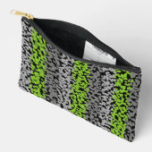 Groene, grijze en zwarte digitale pixelstrepen etui (Open)