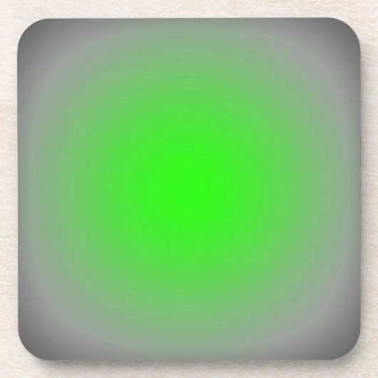 Groene & grijze focus drankjes onderzetter (Voorkant)