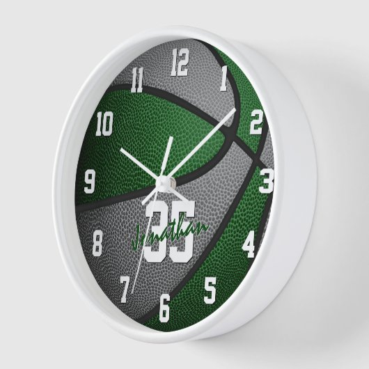 groene grijze jongens basketbal (Hoek)